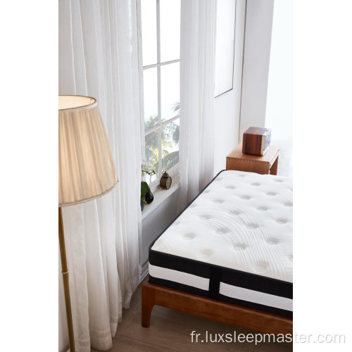 Matelas portables en latex à ressorts ensachés pour lit queen size